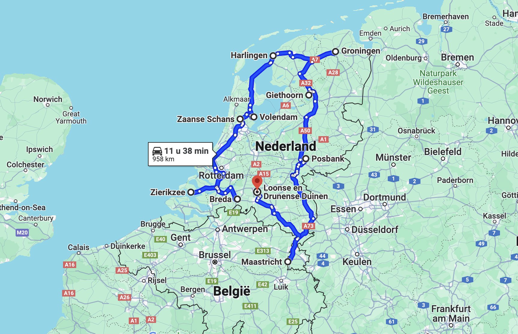 De leukste route voor een roadtrip door Nederland