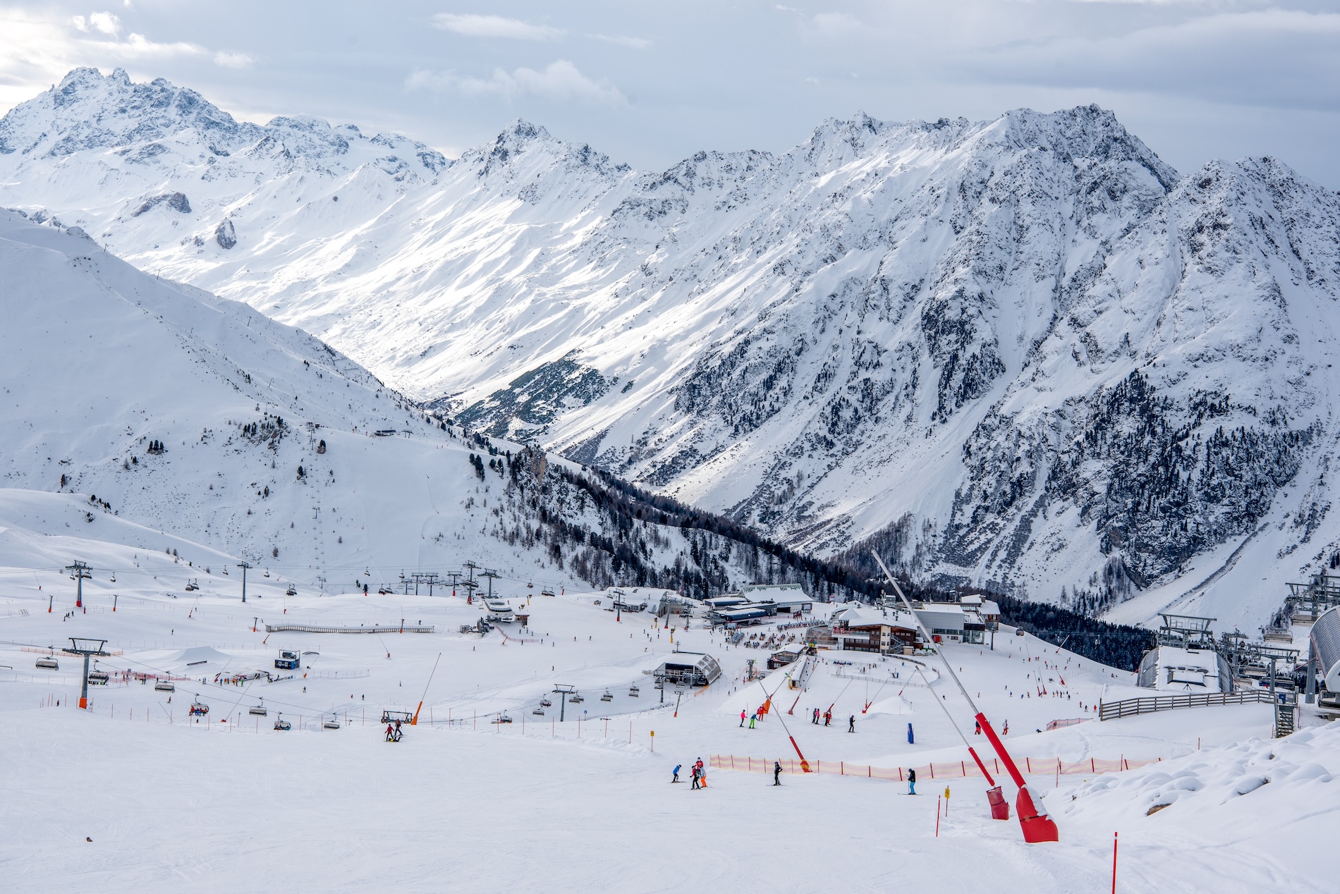 Genieten van prachtige uitzichten op de Idalp in het skigebied van Ischgl