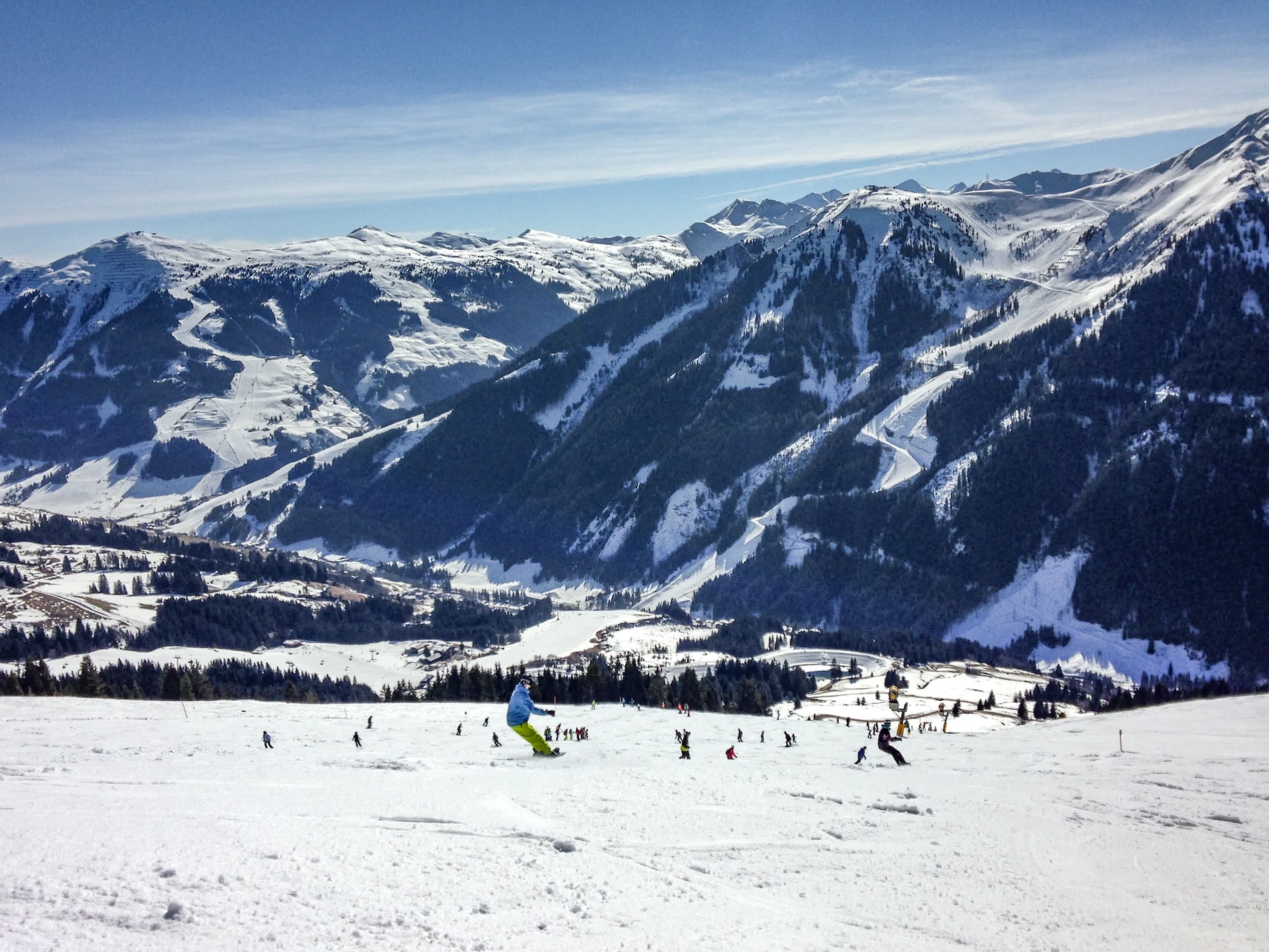 Genieten van mooie afdalingen in Saalbach-Hinterglemm