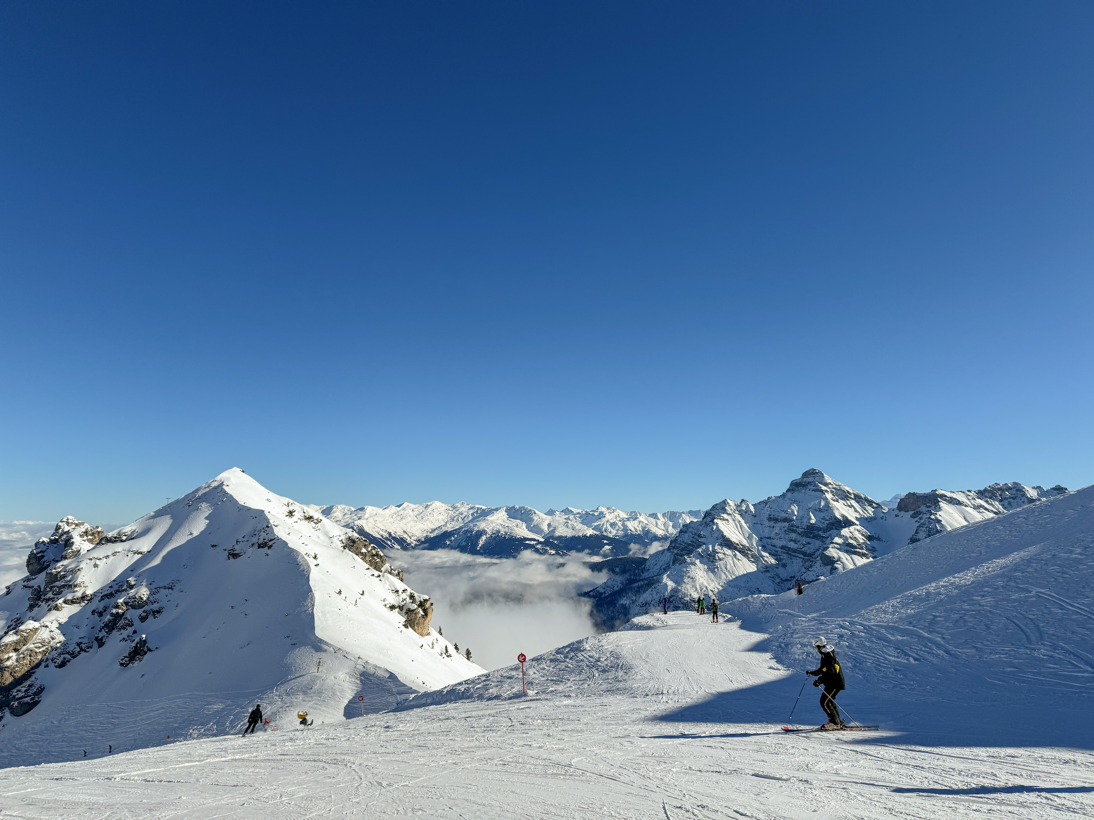 Het skigebied van Schlick 2000 is over het algemeen lekker rustig