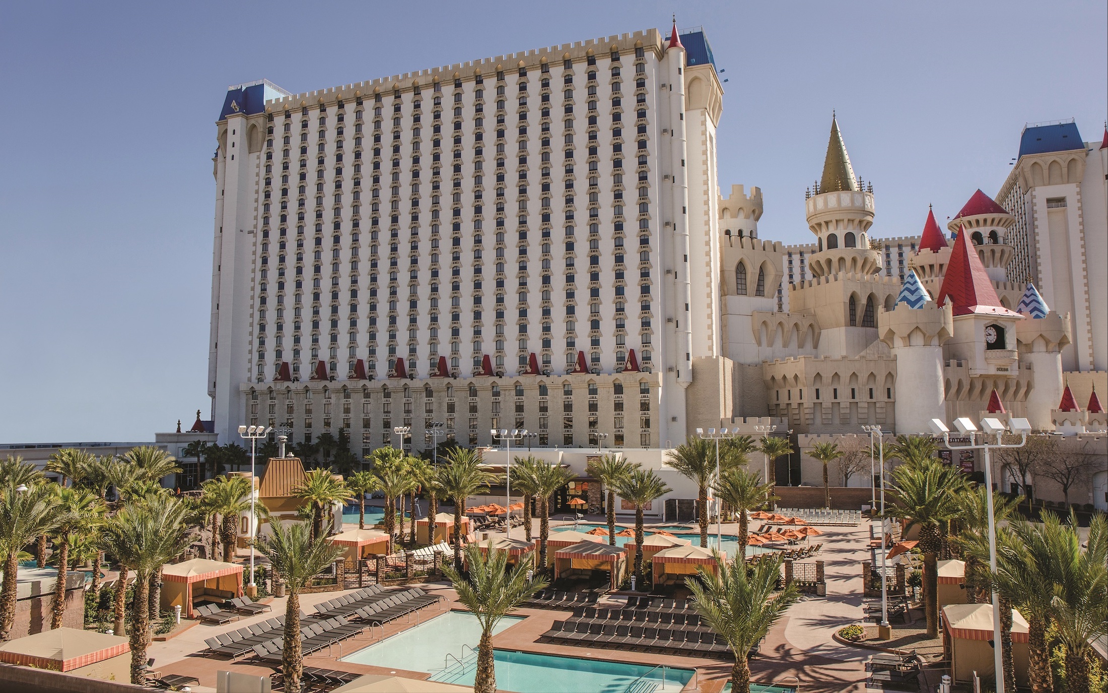 Check-in in het MGM Excalibur Hotel & Casino