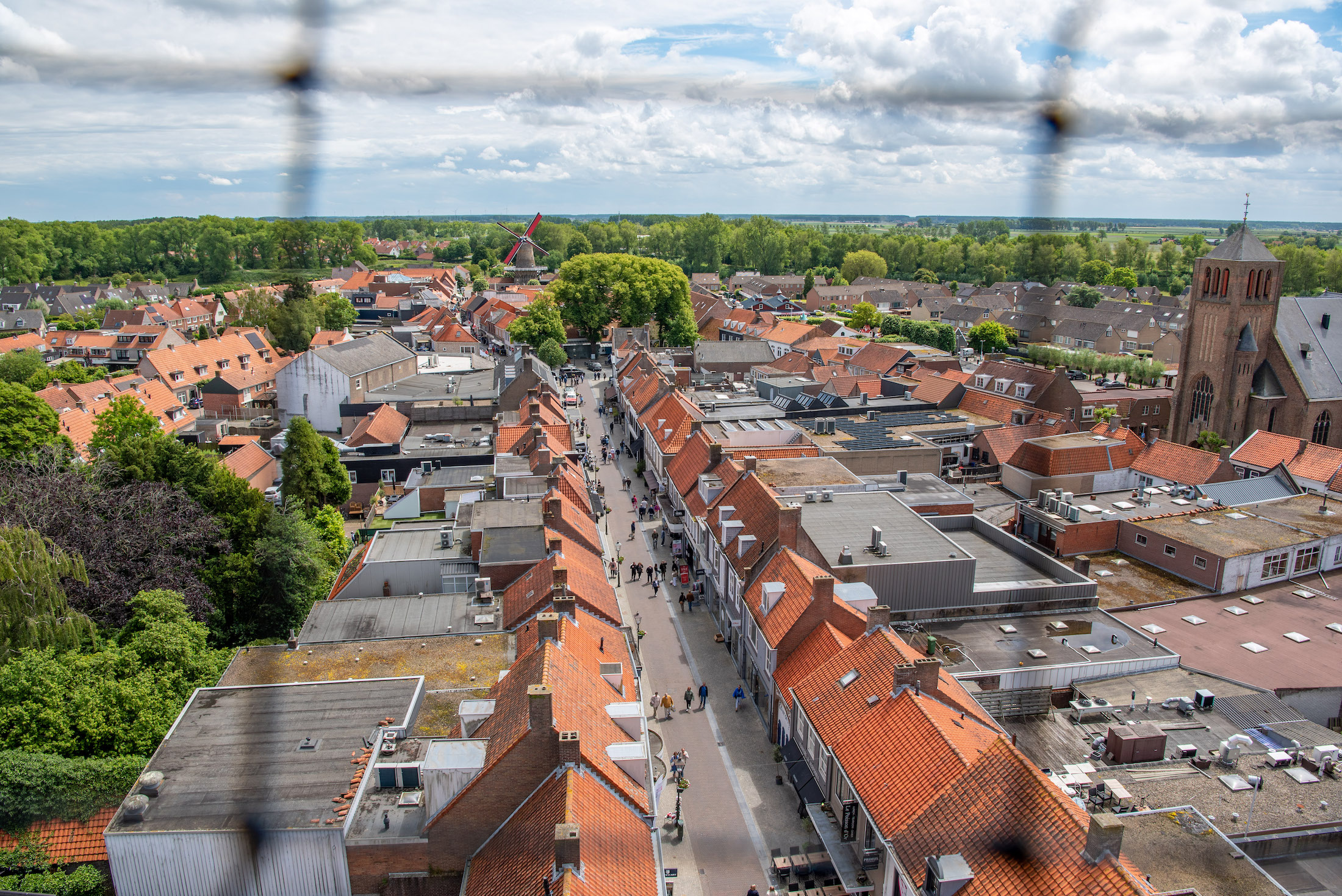 Klim de smalle toren omhoog voor mooi uitzicht