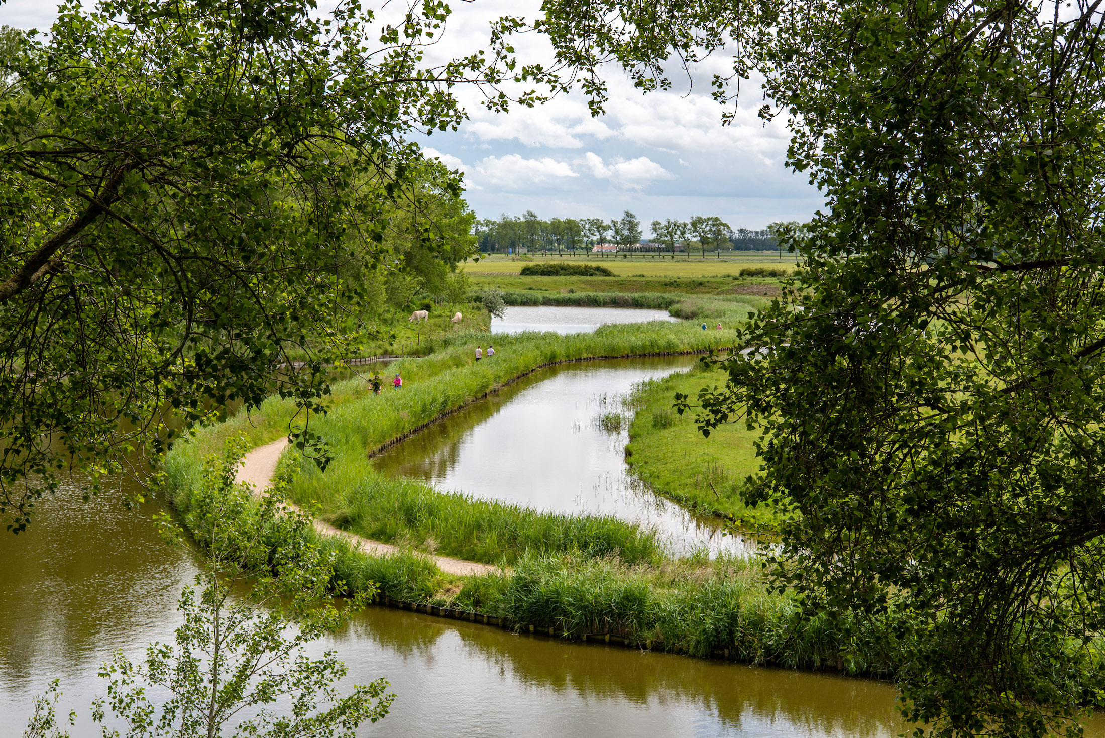 Wandel over de wallen van Sluis