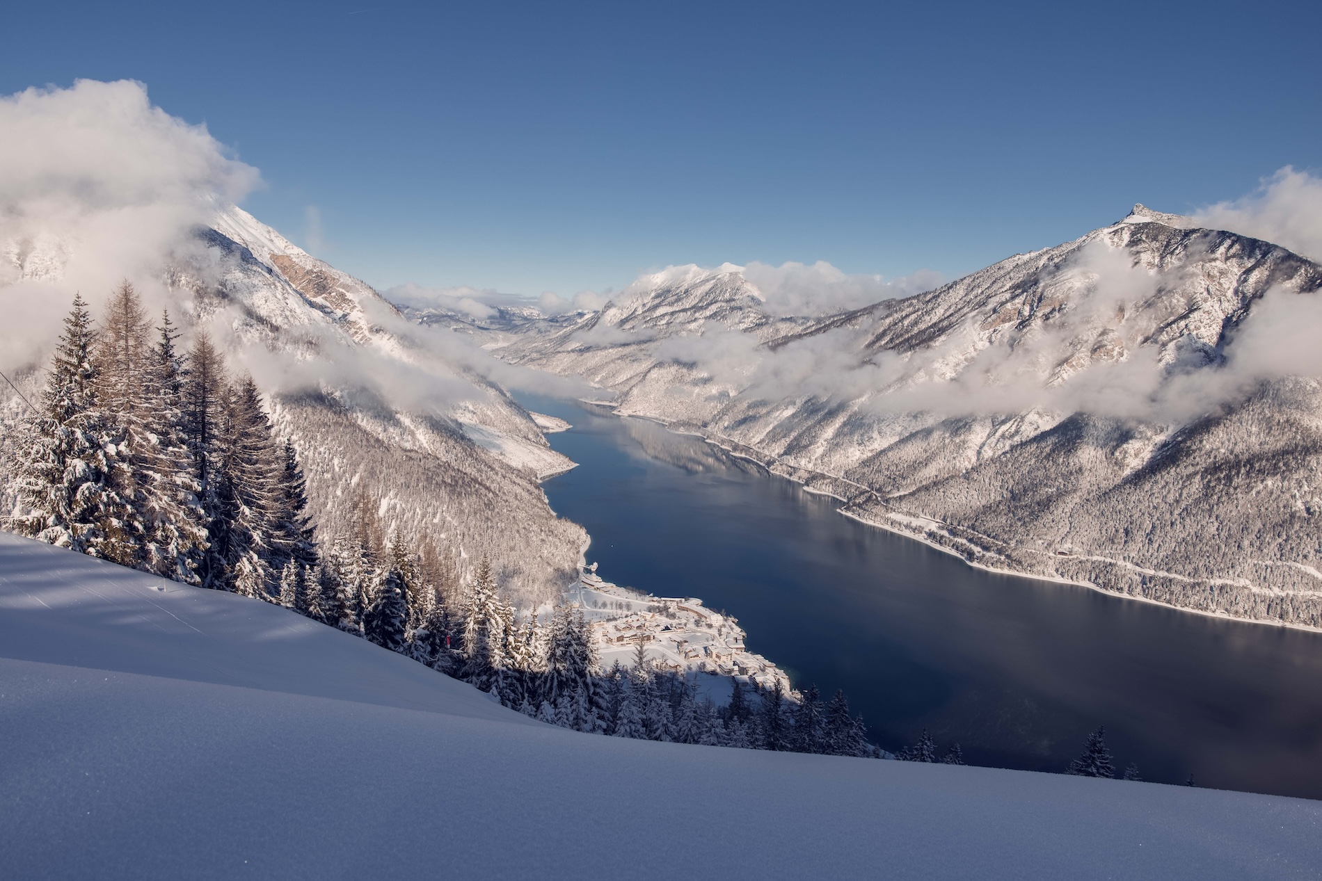 De idyllische Achensee in Tirol