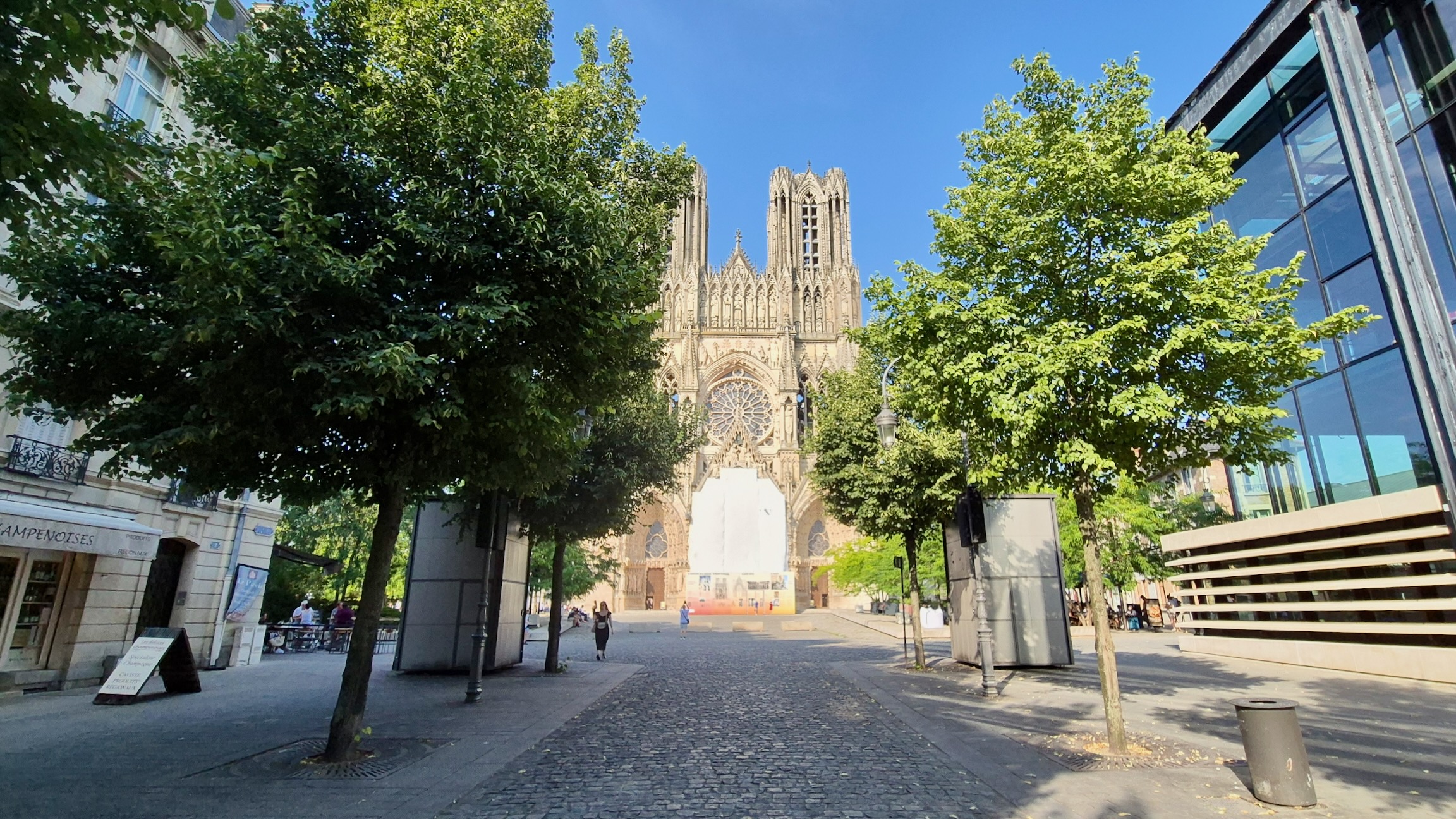 De beroemde gotische kathedraal van Reims