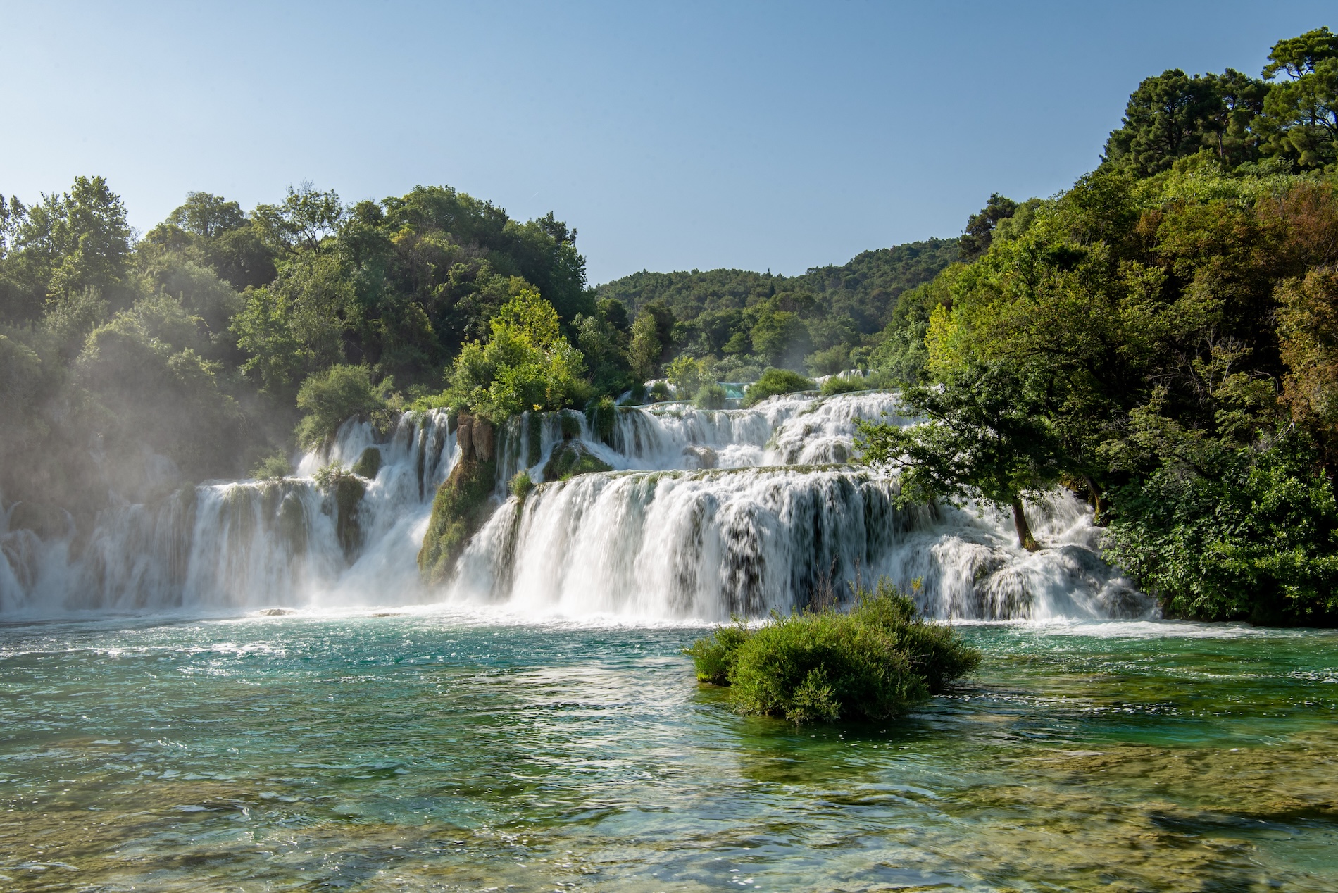 De watervallen van Krka zijn één van de must-sees