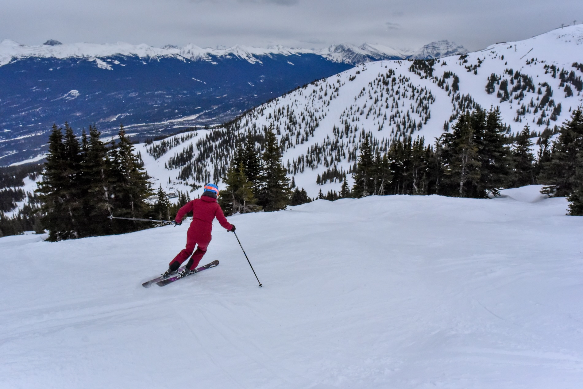 Het is zo tof om een keer in Canada te skiën!