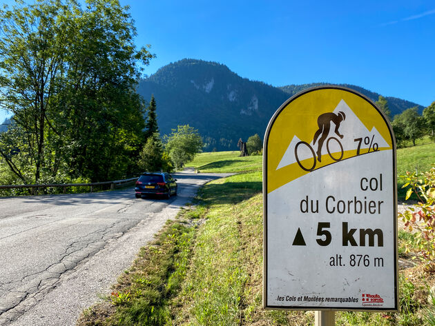 De bergwegen van de Franse Alpen