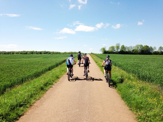 Het uitzicht van de eerste dag fietsen!