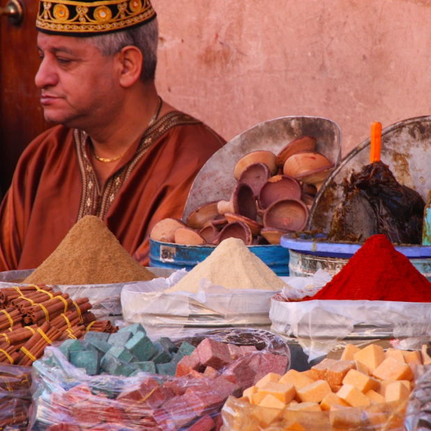 Marrakech_Verkoper_Souks