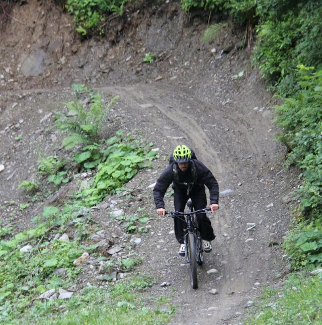 Het parcours is bochtig en smal