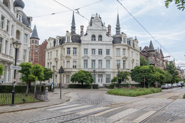 Huizen uit de 19e eeuw in art nouveau bouwstijl