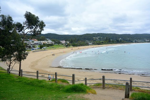 De mooie baai van Lorne!