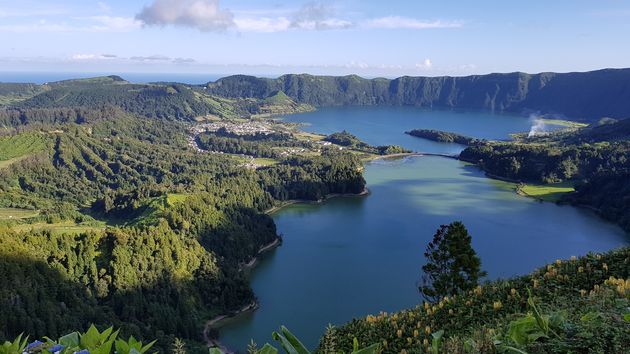 Lagoa das Sete Cidades: het meer met twee kleuren