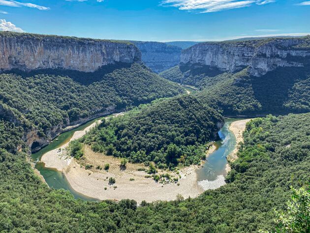 Waanzinnig uitzicht vanaf Balcon des Gorges des Templiers