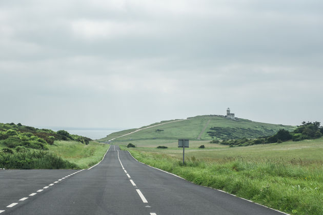 Zuid-Engeland op een bewolkte dag oogt enigszins dramatisch