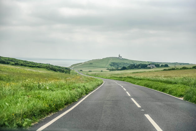 Beachy Head Road is een van de mooiste stukken om te rijden in Zuid-Engeland