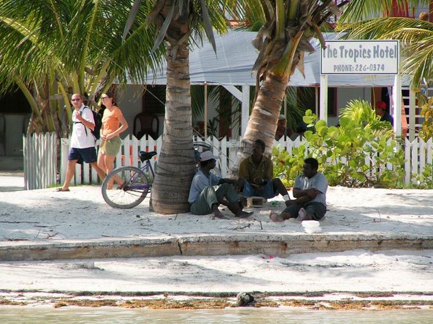 Locals zitten even lekker te chillen