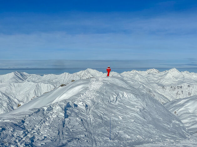 <i>Eenmaal hoog op de top, heb je een fantastich uitzicht</i>