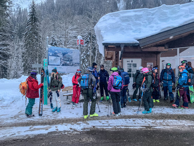 25 enthousiaste freeriders staan klaar voor de Bergans Freeride Experience