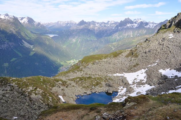 Het uitzicht tijdens onze hike