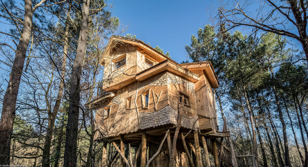 Slaap in een boomhuis in Le Bois aux Daims