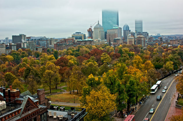 Boston Common in de herfst! \u00a9 Stephen Orsillo \/ Fotolia.com.