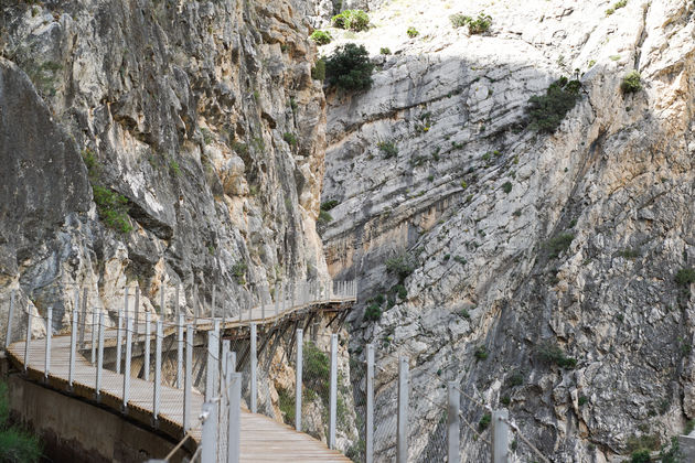 Caminito del Rey rotswanden.