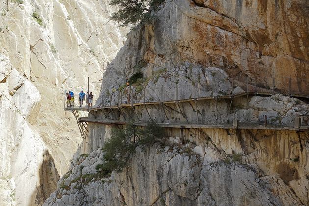 Glazen plateau el Caminito del Rey.