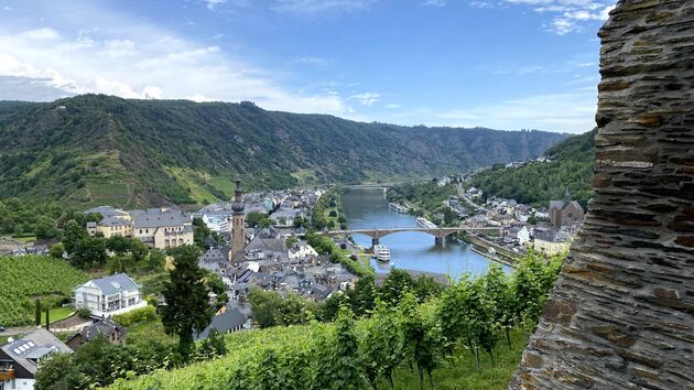 Cochem en de Moezel gezien vanaf de Reichsburg