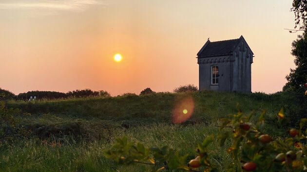 Zonsondergang in de Dintelse Gorzen