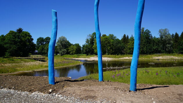 Brigachweg, de plek waar twee riviertjes samen komen en de Donau vormen