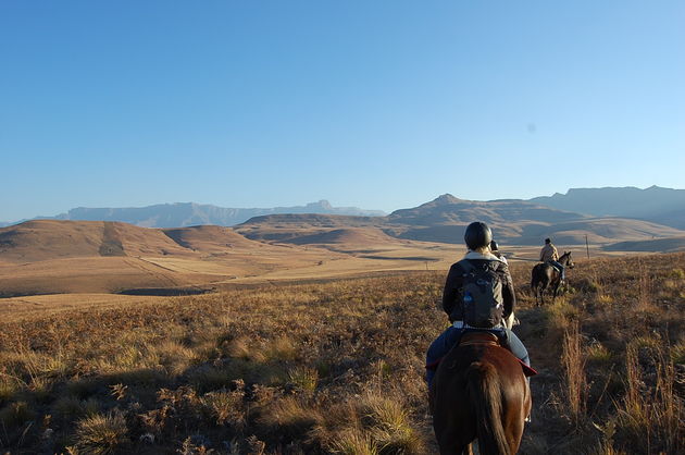 Vooral bij zonsondergang is het schitterend om hier te paard te rijden