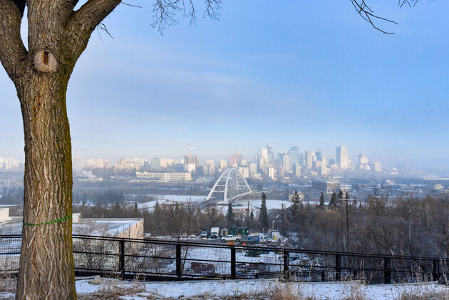 Uitzicht over Edmonton