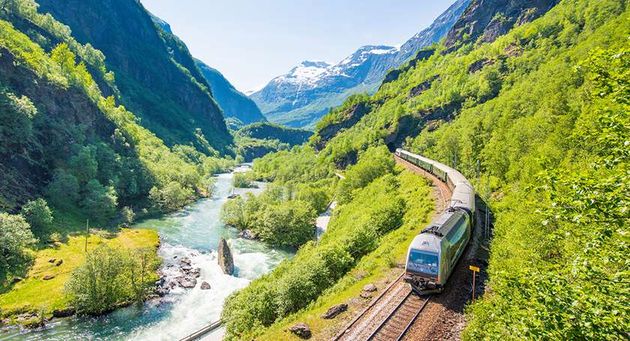 The Fl\u00e5m Railway door een van de mooiste stukken van Noorwegen