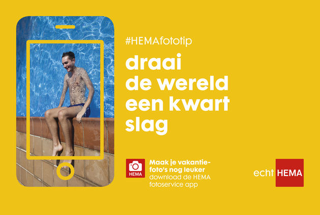 Fototip van HEMA: draai de wereld een kwart slag