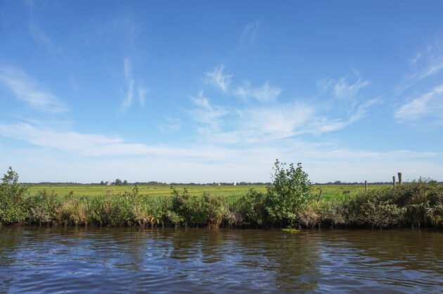 Geniet van het typische, waterrijke Friese landschap