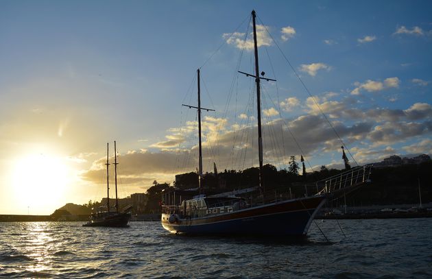 Zonsondergang in Funchal