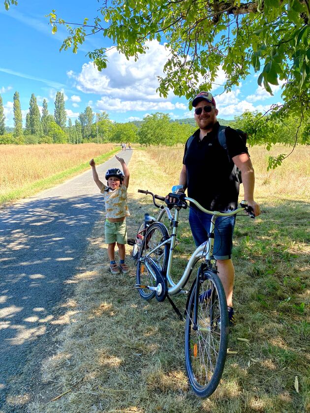 Ook de kids gaan graag mee om te fietsen