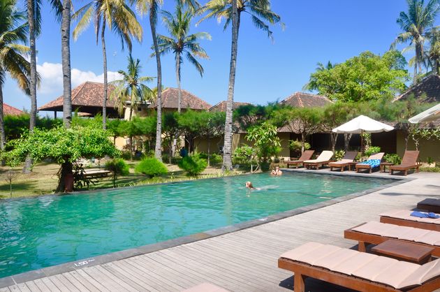 Op Gili Air vind je ook een paar luxe hotels