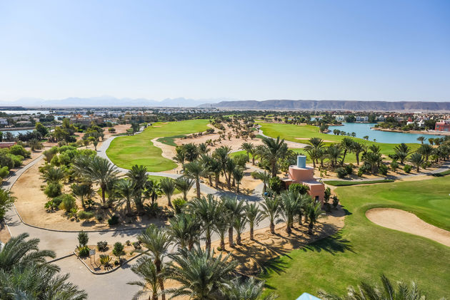 Een van de prachtige golfbanen die El Gouna rijk is