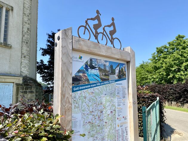 Kilometers aan mooie fietspaden nemen je mee door het groene Guttland