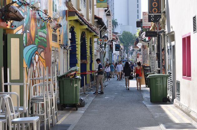 Slenter door Haji Lane