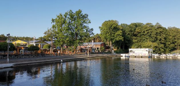 Terras gelegen aan de Mu\u0308ggelsee.