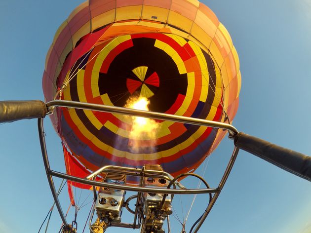 De ballon is vol, we kunnen gaan