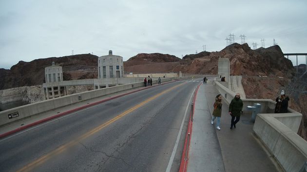 De Hoover Dam was ook de oude toegangsweg naar de Grand Canyon