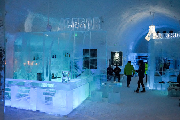 Een drankje in de Icebar hoort erbij!