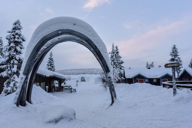 Het beroemde Icehotel ligt op een schitterende plek