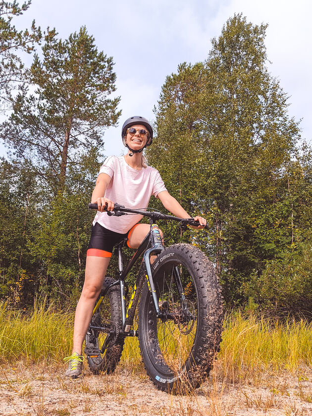 Fietsen in Lapland doe je op een fatbike