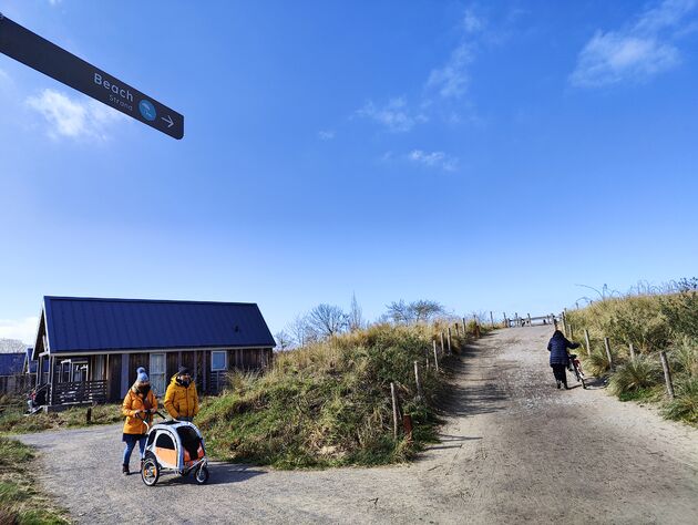 Op naar het strand van Nieuwvliet-Bad